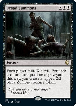 Image for Dread Summons (Commander: Innistrad: Midnight Hunt) (113) - Magic: The Gathering
