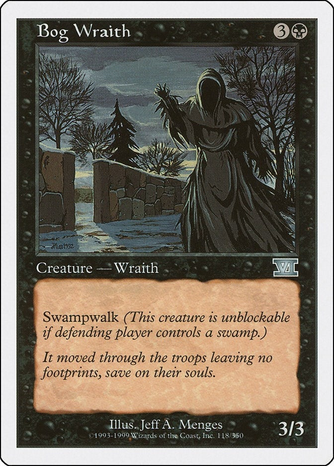 Image for Bog Wraith (Classic Sixth Edition) (118) - Magic: The Gathering