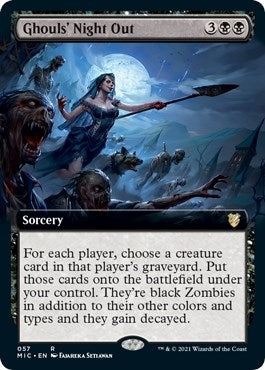 Image for Ghouls' Night Out (Extended Art) (Commander: Innistrad: Midnight Hunt) (57) - Magic: The Gathering
