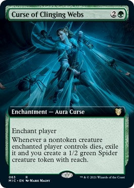 Image for Curse of Clinging Webs (Extended Art) (Commander: Innistrad: Midnight Hunt) (63) - Magic: The Gathering