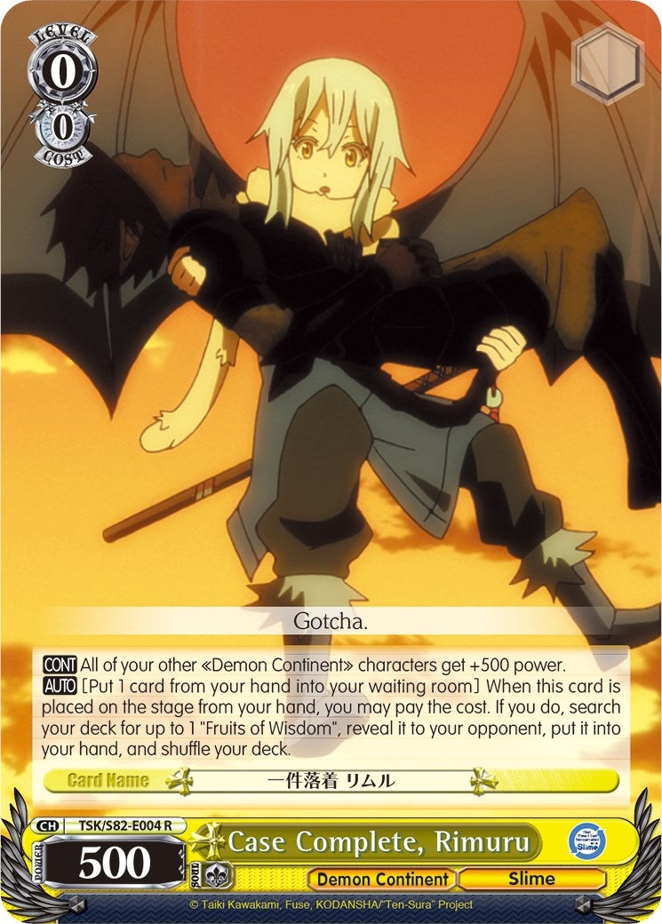 Image for Case Complete, Rimuru (That Time I Got Reincarnated as a Slime Vol.2) (TSK/S82-E004 R) - Weiss Schwarz