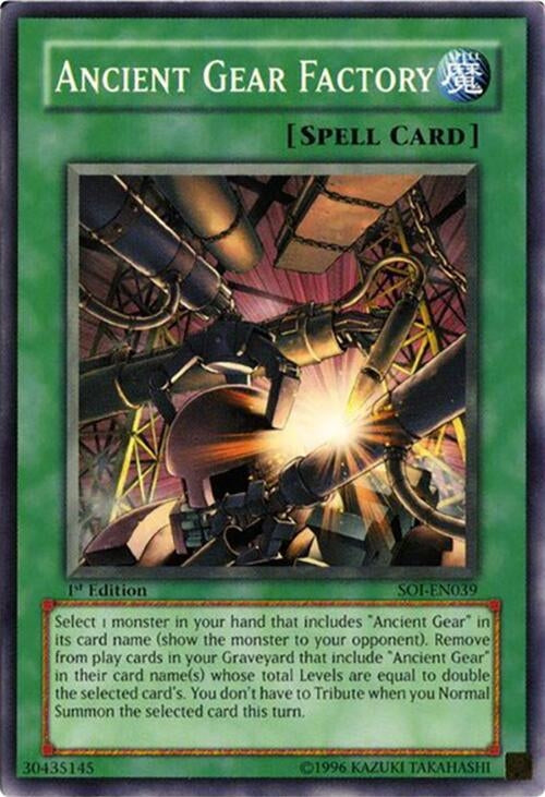 Image for Ancient Gear Factory (Shadow of Infinity) (SOI-EN039) - YuGiOh