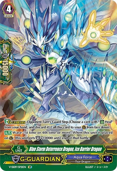 Image for Blue Storm Deterrence Dragon, Ice Barrier Dragon (SP) (V-SS09: Revival Selection) (V-SS09/SP21EN) - Cardfight Vanguard