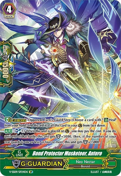 Image for Bond Protector Musketeer, Antero (SP) (V-SS09: Revival Selection) (V-SS09/SP24EN) - Cardfight Vanguard