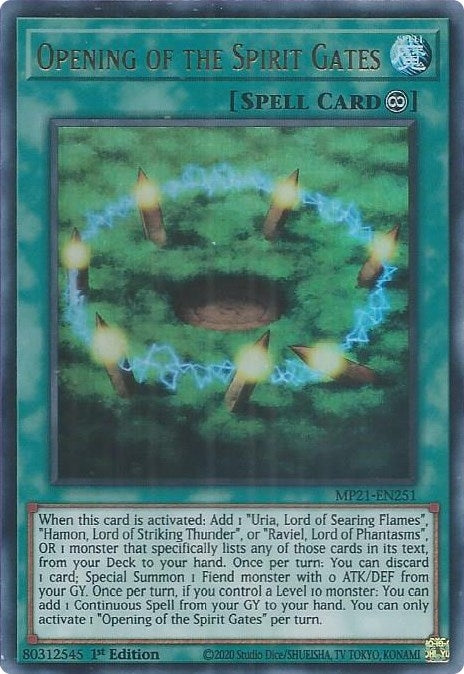 Image for Opening of the Spirit Gates (2021 Tin of Ancient Battles) (MP21-EN251) - YuGiOh