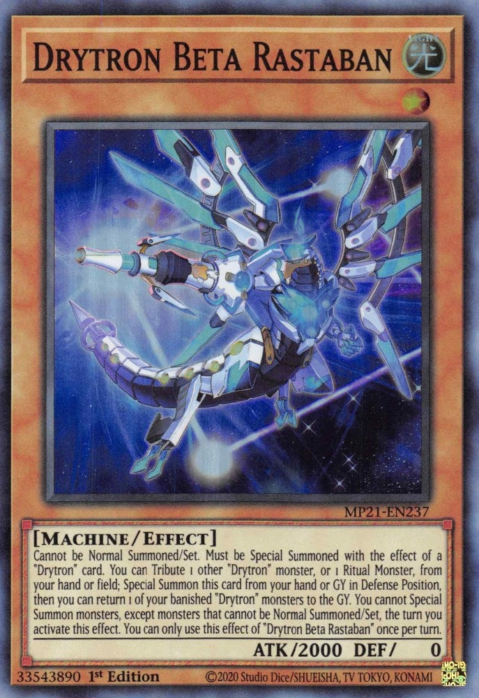 Image for Drytron Beta Rastaban (2021 Tin of Ancient Battles) (MP21-EN237) - YuGiOh