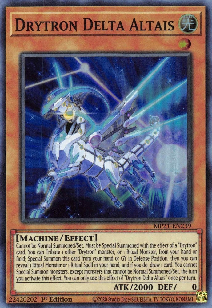 Image for Drytron Delta Altais (2021 Tin of Ancient Battles) (MP21-EN239) - YuGiOh