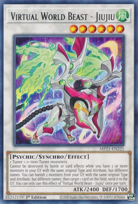 Image for Virtual World Beast - Jiujiu (2021 Tin of Ancient Battles) (MP21-EN221) - YuGiOh