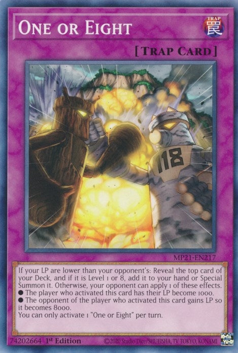 Image for One or Eight (2021 Tin of Ancient Battles) (MP21-EN217) - YuGiOh