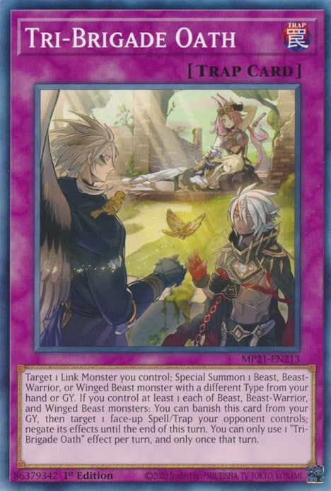 Image for Tri-Brigade Oath (2021 Tin of Ancient Battles) (MP21-EN213) - YuGiOh