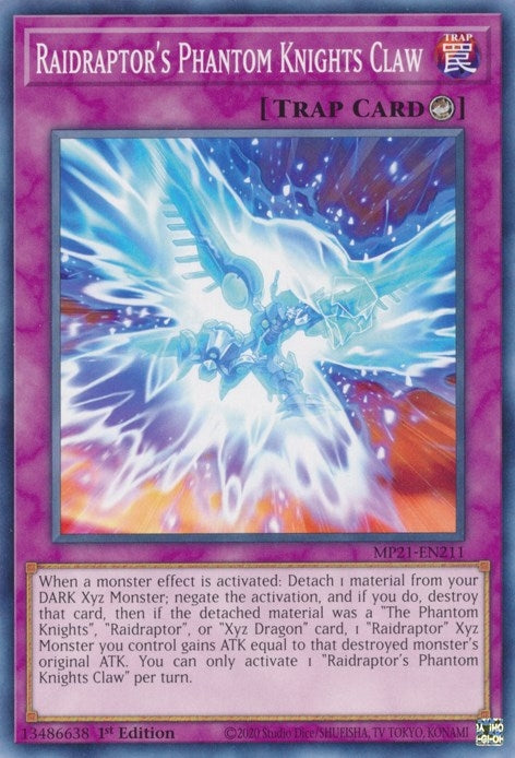 Image for Raidraptor's Phantom Knights Claw (2021 Tin of Ancient Battles) (MP21-EN211) - YuGiOh