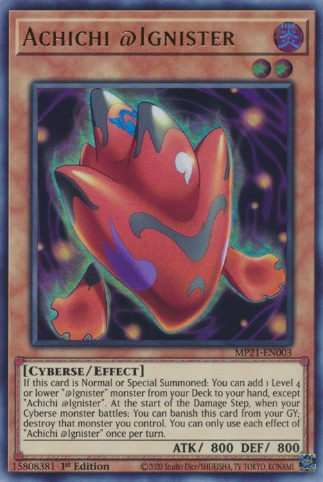 Image for Achichi @Ignister (2021 Tin of Ancient Battles) (MP21-EN003) - YuGiOh