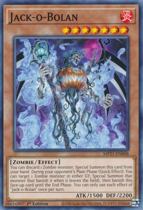 Image for Jack-o-Bolan (2021 Tin of Ancient Battles) (MP21-EN008) - YuGiOh