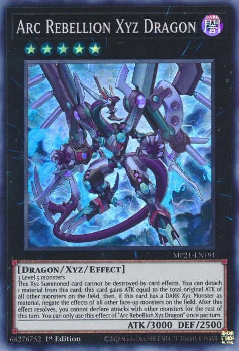 Image for Arc Rebellion Xyz Dragon (2021 Tin of Ancient Battles) (MP21-EN191) - YuGiOh