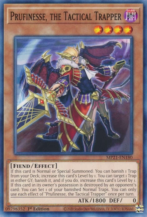 Image for Prufinesse, the Tactical Trapper (2021 Tin of Ancient Battles) (MP21-EN180) - YuGiOh