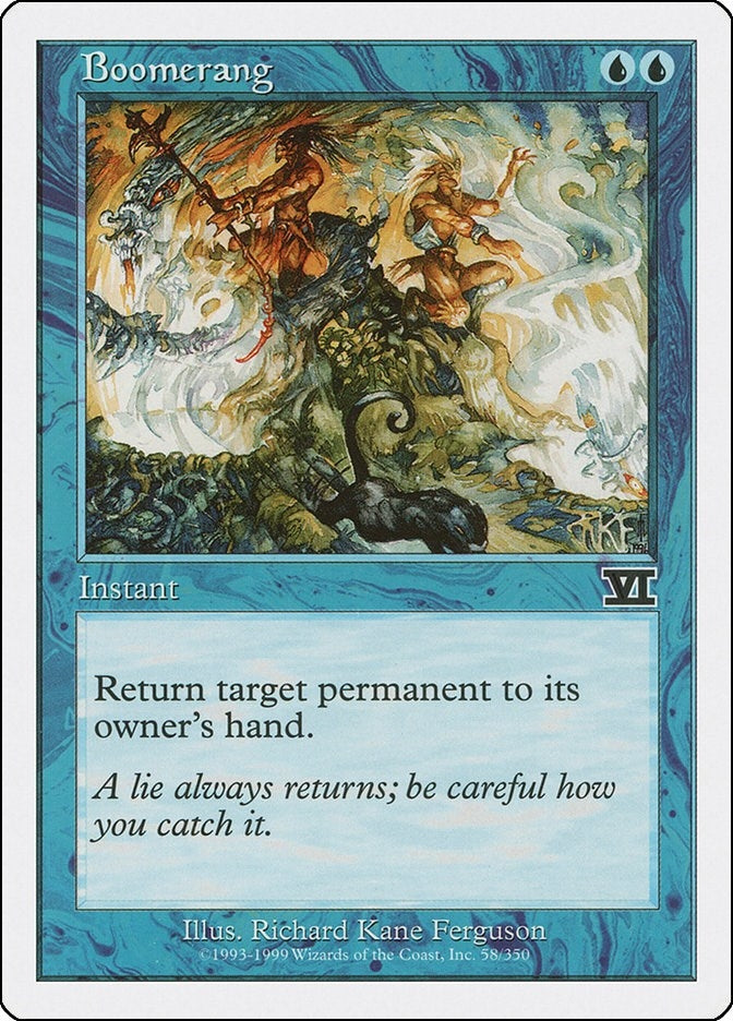Image for Boomerang (Classic Sixth Edition) (58) - Magic: The Gathering