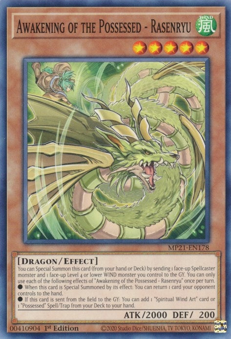 Image for Awakening of the Possessed - Rasenryu (2021 Tin of Ancient Battles) (MP21-EN178) - YuGiOh