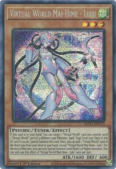 Image for Virtual World Mai-Hime - Lulu (2021 Tin of Ancient Battles) (MP21-EN173) - YuGiOh