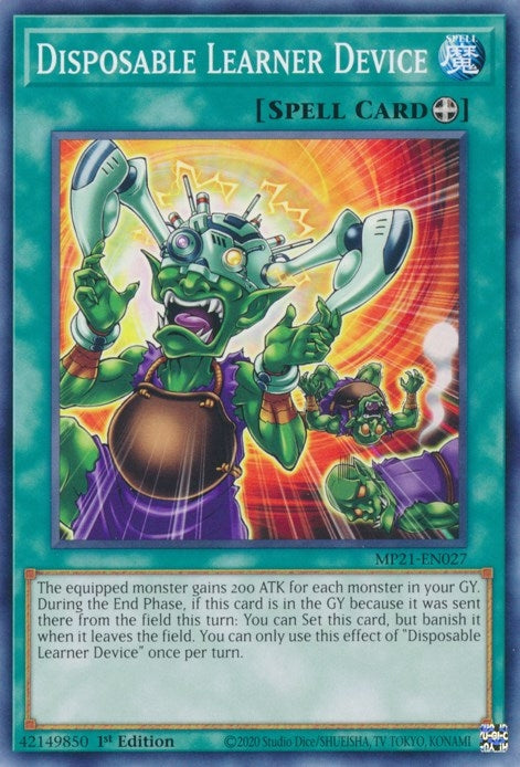 Image for Disposable Learner Device (2021 Tin of Ancient Battles) (MP21-EN027) - YuGiOh