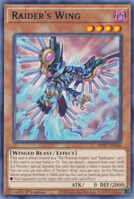 Image for Raider's Wing (2021 Tin of Ancient Battles) (MP21-EN166) - YuGiOh