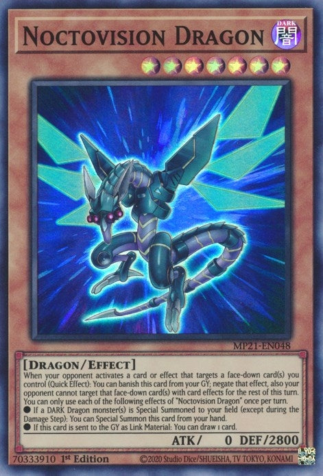 Image for Noctovision Dragon (2021 Tin of Ancient Battles) (MP21-EN048) - YuGiOh