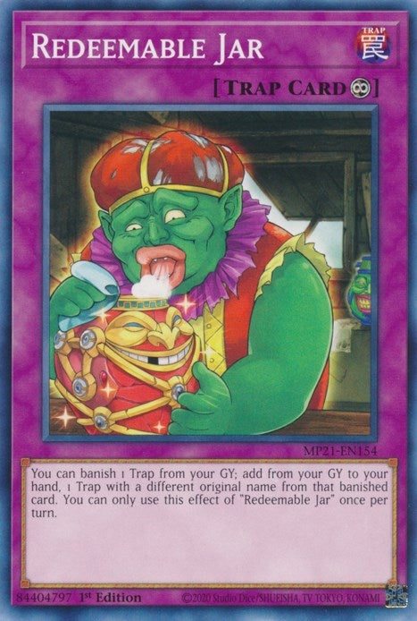 Image for Redeemable Jar (2021 Tin of Ancient Battles) (MP21-EN154) - YuGiOh