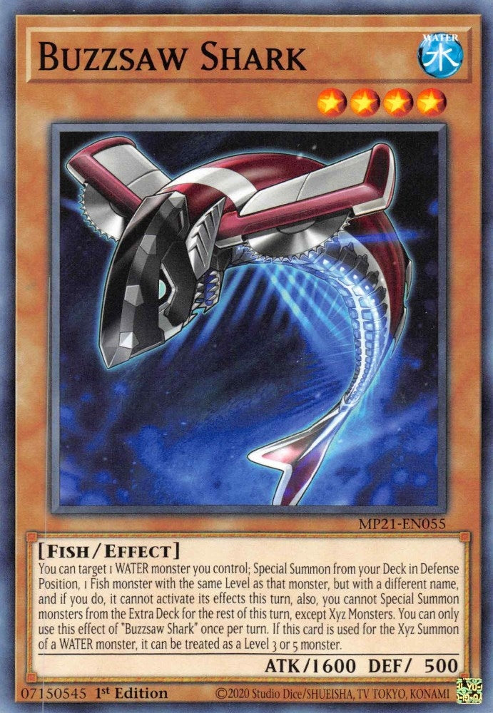 Image for Buzzsaw Shark (2021 Tin of Ancient Battles) (MP21-EN055) - YuGiOh