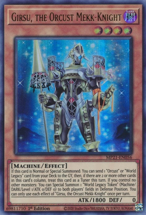 Image for Girsu, the Orcust Mekk-Knight (2021 Tin of Ancient Battles) (MP21-EN056) - YuGiOh