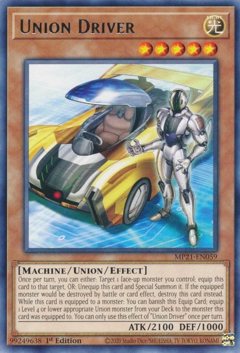 Image for Union Driver (2021 Tin of Ancient Battles) (MP21-EN059) - YuGiOh