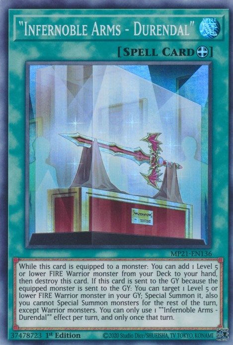 Image for "Infernoble Arms - Durendal" (2021 Tin of Ancient Battles) (MP21-EN136) - YuGiOh