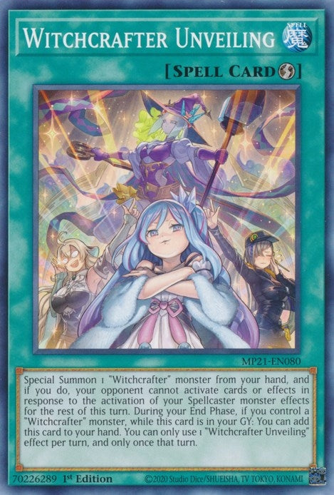 Image for Witchcrafter Unveiling (2021 Tin of Ancient Battles) (MP21-EN080) - YuGiOh