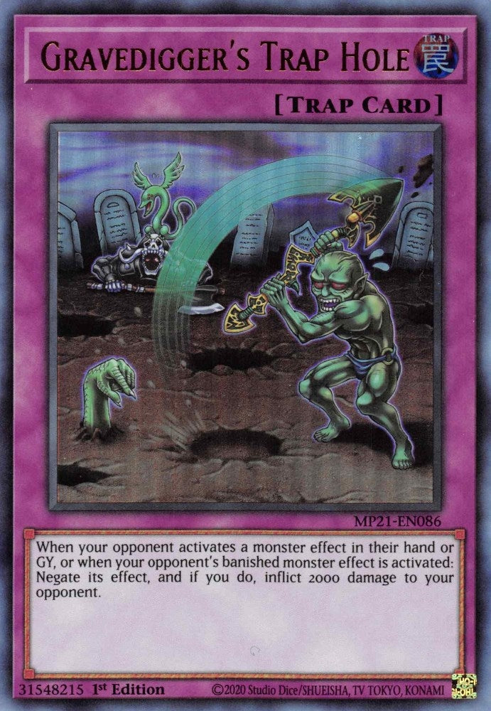 Image for Gravedigger's Trap Hole (2021 Tin of Ancient Battles) (MP21-EN086) - YuGiOh