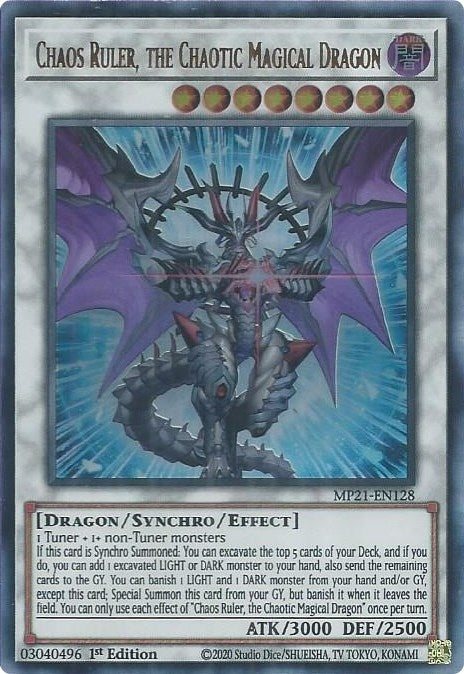 Image for Chaos Ruler, the Chaotic Magical Dragon (2021 Tin of Ancient Battles) (MP21-EN128) - YuGiOh