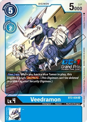 Image for Veedramon (DC-1 Grand Prix) (BT01-03B) (BT2-026 U) - Digimon Card Game