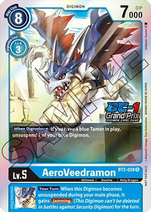 Image for AeroVeedramon (DC-1 Grand Prix) (BT01-03B) (BT2-028 R) - Digimon Card Game