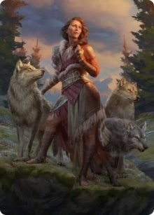 Image for Arlinn, the Pack's Hope Art Card (01/81) (Art Series: Innistrad: Midnight Hunt) (1) - Magic: The Gathering