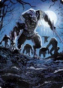 Image for Tovolar, the Midnight Scourge Art Card (08/81) (Art Series: Innistrad: Midnight Hunt) (8) - Magic: The Gathering
