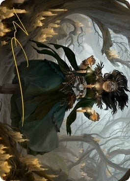 Image for Candlegrove Witch Art Card (15/81) (Gold-Stamped Signature) (Art Series: Innistrad: Midnight Hunt) (15) - Magic: The Gathering