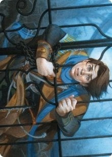 Image for Locked in the Cemetery Art Card (Art Series: Innistrad: Midnight Hunt) (26) - Magic: The Gathering