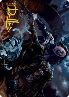 Image for Olivia's Midnight Ambush Art Card (Gold-Stamped Signature) (Art Series: Innistrad: Midnight Hunt) (39) - Magic: The Gathering