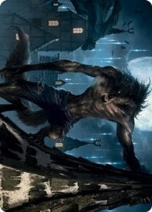 Image for Stalking Predator Art Card (Art Series: Innistrad: Midnight Hunt) (40) - Magic: The Gathering