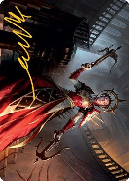 Image for Bloodthirsty Adversary Art Card (Gold-Stamped Signature) (Art Series: Innistrad: Midnight Hunt) (41) - Magic: The Gathering