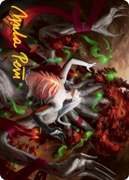 Image for Dryad's Revival Art Card (Gold-Stamped Signature) (Art Series: Innistrad: Midnight Hunt) (50) - Magic: The Gathering