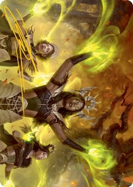 Image for Dawnhart Wardens Art Card (Gold-Stamped Signature) (Art Series: Innistrad: Midnight Hunt) (57) - Magic: The Gathering