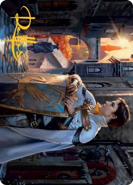 Image for Dennick, Pious Apprentice Art Card (Gold-Stamped Signature) (Art Series: Innistrad: Midnight Hunt) (58) - Magic: The Gathering