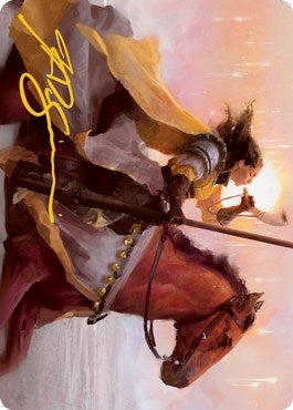 Image for Sunrise Cavalier Art Card (Gold-Stamped Signature) (Art Series: Innistrad: Midnight Hunt) (69) - Magic: The Gathering