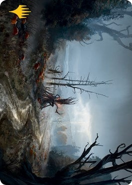 Image for Overgrown Farmland Art Card (Gold-Stamped Signature) (Art Series: Innistrad: Midnight Hunt) (74) - Magic: The Gathering