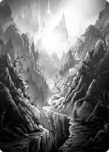 Image for Mountain Art Card (Art Series: Innistrad: Midnight Hunt) (79) - Magic: The Gathering