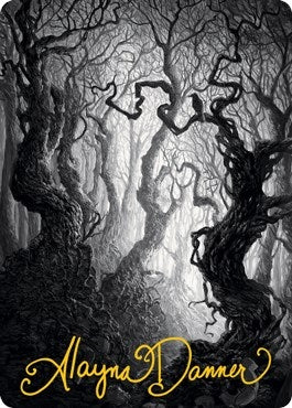 Image for Forest Art Card (80/81) (Gold-Stamped Signature) (Art Series: Innistrad: Midnight Hunt) (80) - Magic: The Gathering