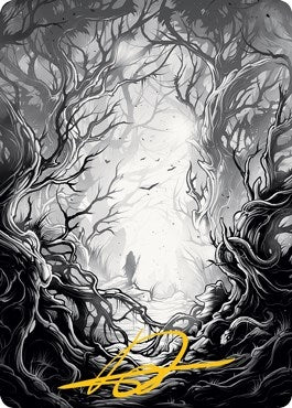 Image for Forest Art Card (81/81) (Gold-Stamped Signature) (Art Series: Innistrad: Midnight Hunt) (81) - Magic: The Gathering